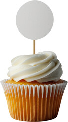 cupcake topper mockup transparent background PNG clipart