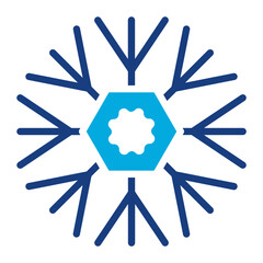 Snowflake icon vector image. Can be used for Carnival.