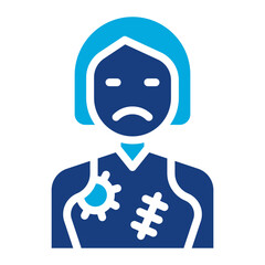 Starvation icon vector image. Can be used for Homeless.