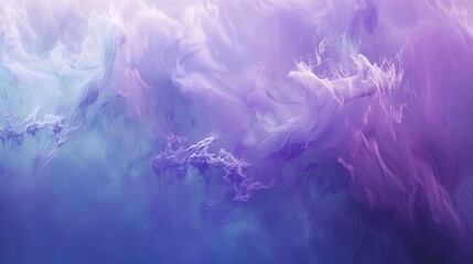 A fluid abstract background with a delicate mix of lavender and icy blue, creating a serene, dream-like ambiance. - obrazy, fototapety, plakaty