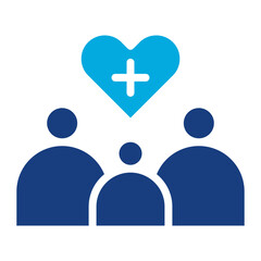 Patients Care icon vector image. Can be used for Nursing.