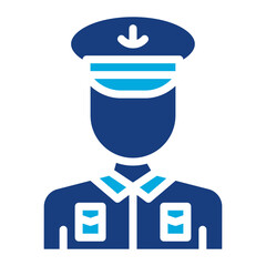 Coast Guard Officer Male icon vector image. Can be used for Public Services.