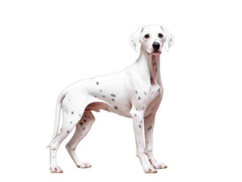 Dalmatian Dog isolated on white background