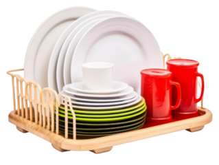 Dish Rack isolated on white background