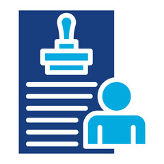 Obraz premium Supervisory Authority icon vector image. Can be used for Compliance And Regulation.