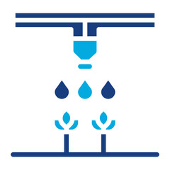 Sprinkler icon vector image. Can be used for Agriculture.