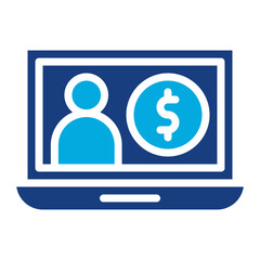 Cost Per Acquisition icon vector image. Can be used for Video Blog.