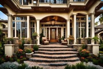 Beautiful Home Exterior - Powered by Adobe
