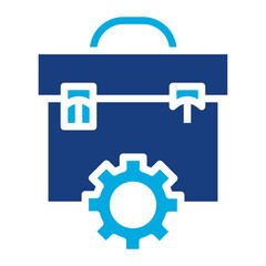 Briefcase Settings icon vector image. Can be used for Documents And Files.