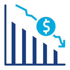 Depreciation icon vector image. Can be used for Credit And Loan.