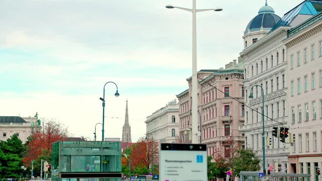The Stephansdom South Tower View From MuseumsQuartier Wien In Vienna, Austria. 
