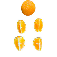 orange isolated on white background