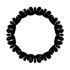 Obraz premium wreath SVG, wreath png, wreath frame, frame svg, frame illustration, wreath illustration, frame, vector, vintage, floral, design, decoration, pattern, ornament, flower, leaf, nature, border, 