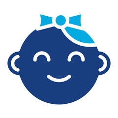 Baby girl icon vector image. Can be used for Maternity.
