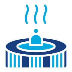 Jacuzzi icon vector image. Can be used for Water Park.