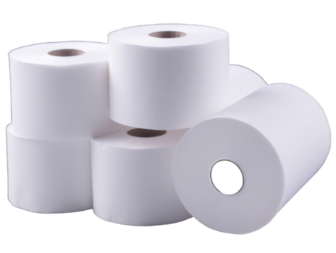 Toilet Paper isolated on white background