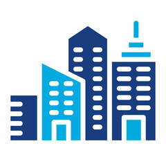 City icon vector image. Can be used for Geography.