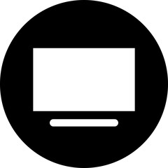 Monitor Fill circle Icon