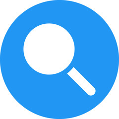 Search Flat Circle Icon