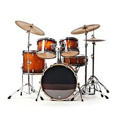 Drumset on a white background 
