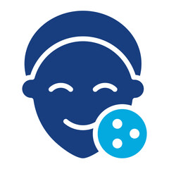 Acne icon vector image. Can be used for Dermatology.