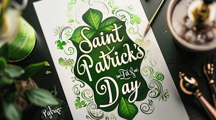 Enchanting Green: St. Patrick's Day Greeting Card