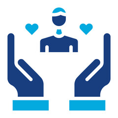 Volunteer Caregiver icon vector image. Can be used for Home Services.