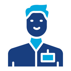 Social Worker Man icon vector image. Can be used for Home Services.