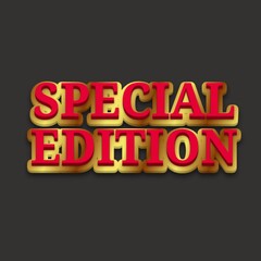 Naklejka na ściany i meble 3D Special edition text banner