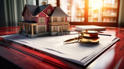 the importance plan of legal compliance in a property purchase strategy with an image showcasing legal documents, compliance symbols, and strategic adherence - obrazy, fototapety, plakaty
