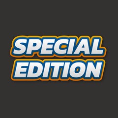 3D Special edition text banner
