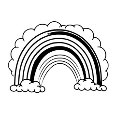 rainbow clipart, rainbow png, rainbow svg, rainbow vector, outline, line art, vector, cloud, illustration, rainbow, sky, art, design, clouds, weather, symbol, icon, nature, water, pattern, sun, rain, 