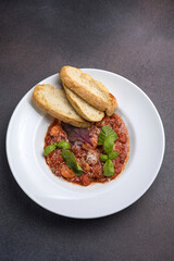 pasta with tomato sauce and parmesan