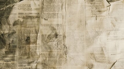 Newspaper paper grunge vintage old aged texture background 