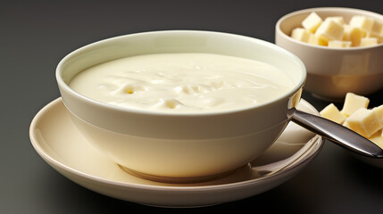 Obraz na płótnie Canvas bowl of cream photo