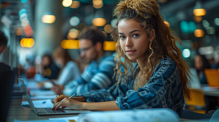 woman in a workspace