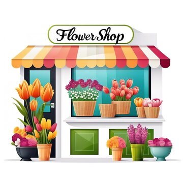 Web icon set - flower shop 