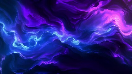 A continuous flow of charged particles pulsing and ebbing with the intensity of a solar storm igniting the darkness with a breathtaking display of electric blues and purples.