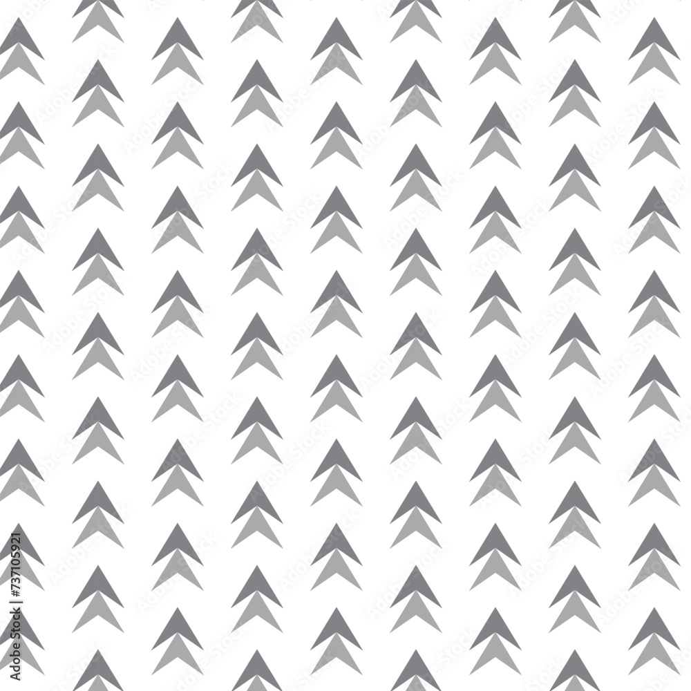 Poster abstract seamless repeatable up grey arrow pattern.