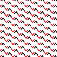 abstract seamless repeatable red black arrow pattern.