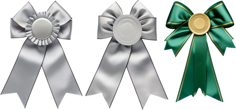 award ribbon isolated on white background