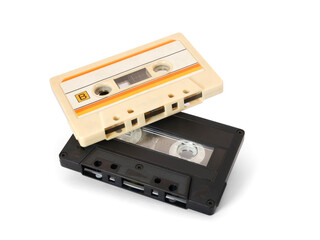 Cassette tape isolated on white background