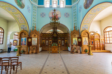 Interior of the Cathedral of St. Nicholas in Pavlovsk.