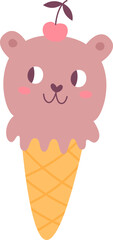 Bear Shape Ice Cream