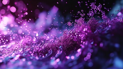 Abstract Purple Background 8K Realistic Light
