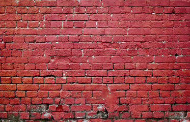 Red Brick Wall Background Template