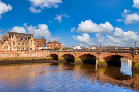 Ayr, Scotland - The New Bridge, built over the River Ayr in 1878