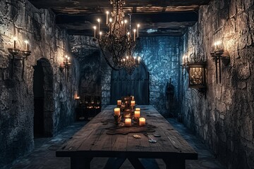A Dark and Mysterious Dining Experience Generative AI
