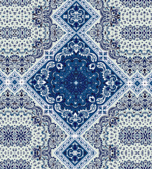 abstract pattern in blue 