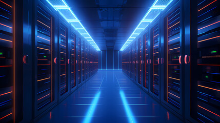 Data center security, the key to protecting digital assets - obrazy, fototapety, plakaty